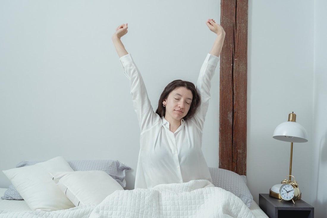 woman wearing sleepwear