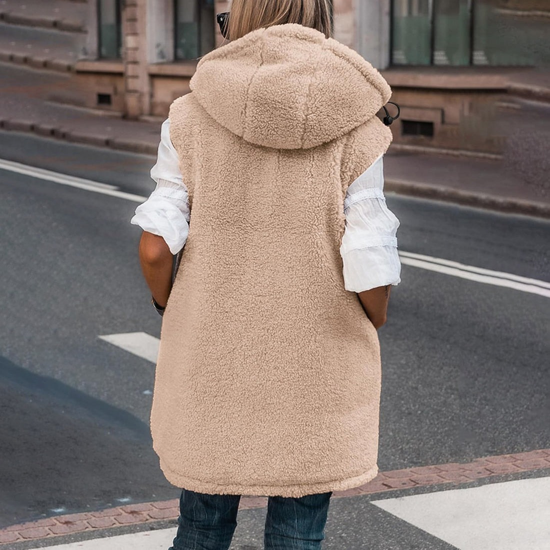 Farrah Puffy Mid Length Hooded Coat