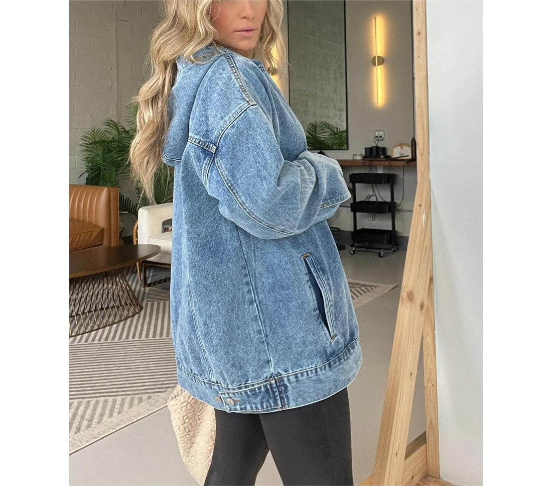 Savanah Denim Hooded Pullover