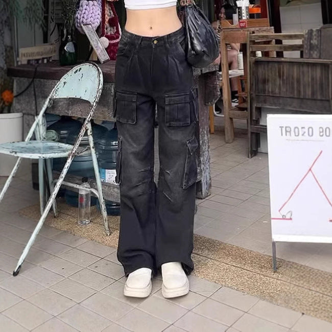 ELC Stevie Wide Leg Cargo Jeans