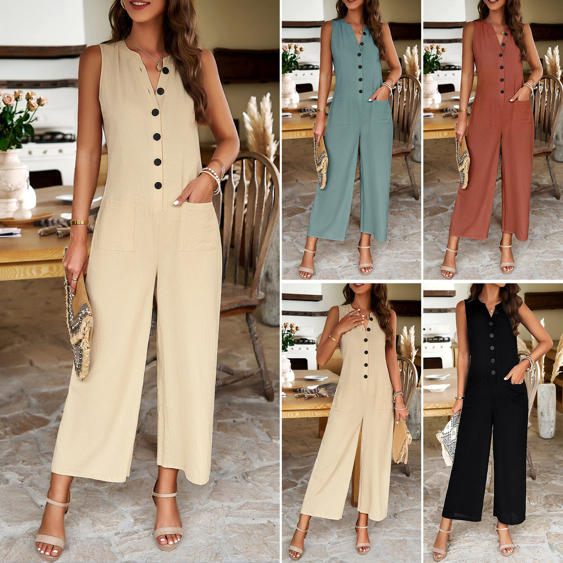 Lyndsey Loose Leg Jumpsuit