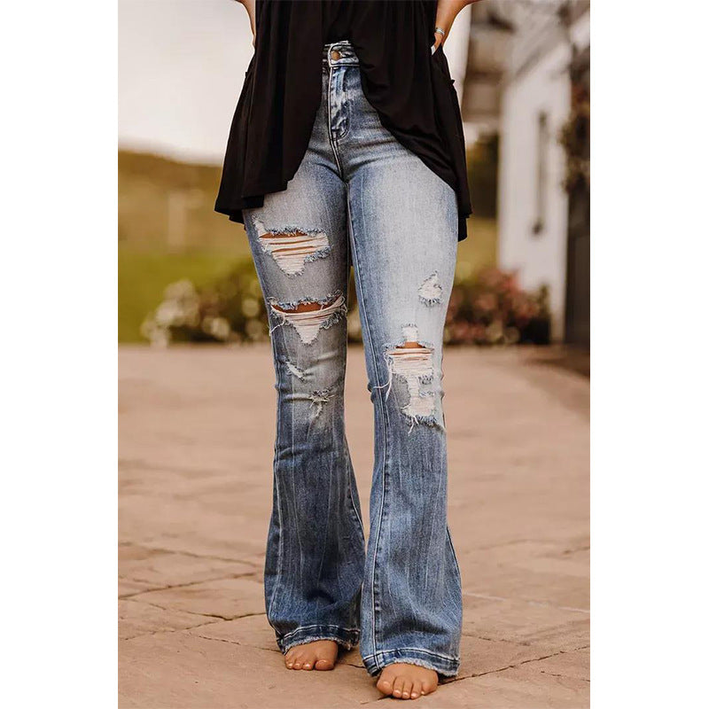 Sarah Ripped Denim Jeans