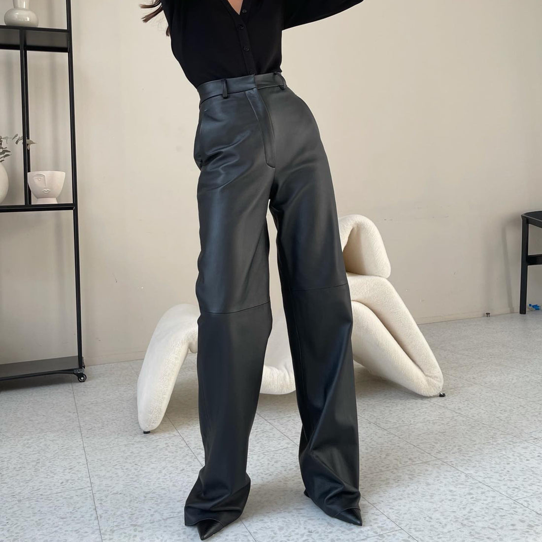 Fergie Faux Leather Women Pants
