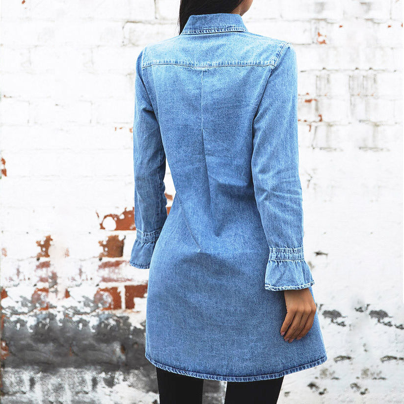 Zoe Button Down Denim Dress