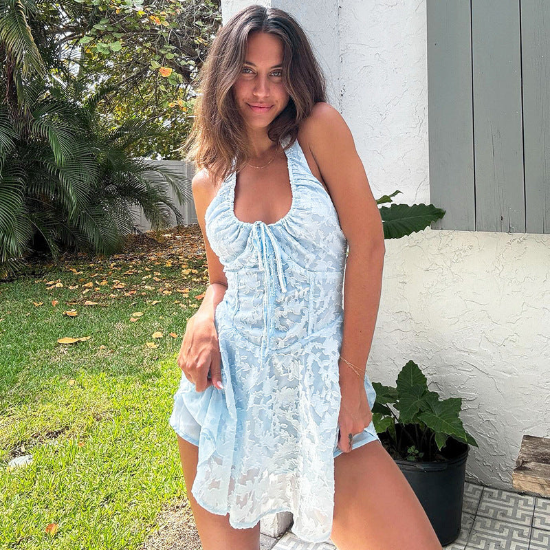 Sunny Halter Backless Dress