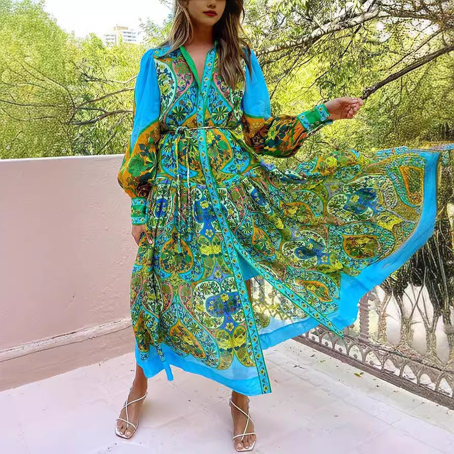 Angeline Printed Dress