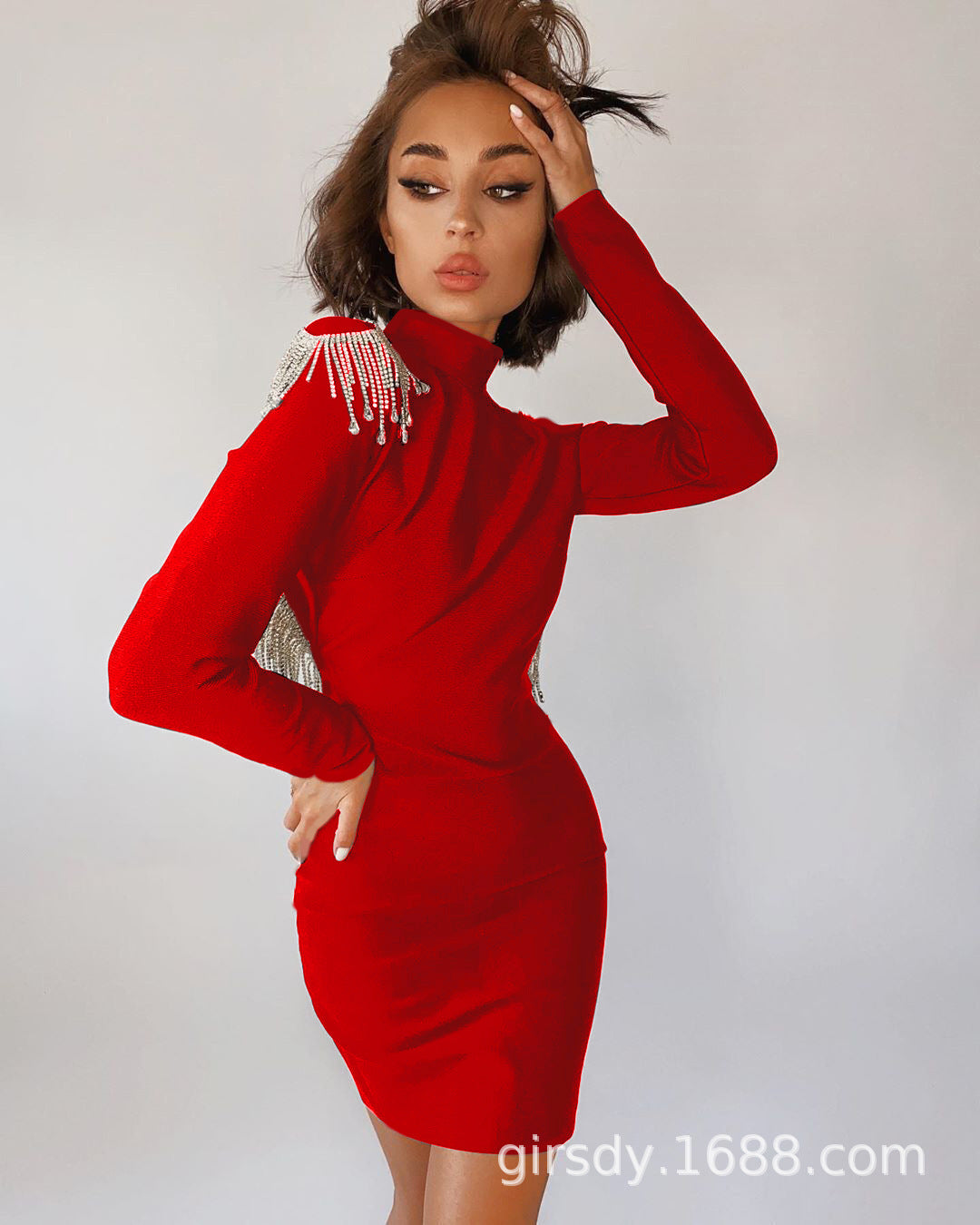 Divina LX Long Sleeve Evening Dress