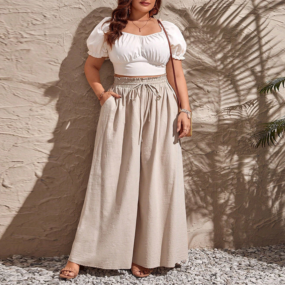 Maya Curvee Size Wide Leg Pants