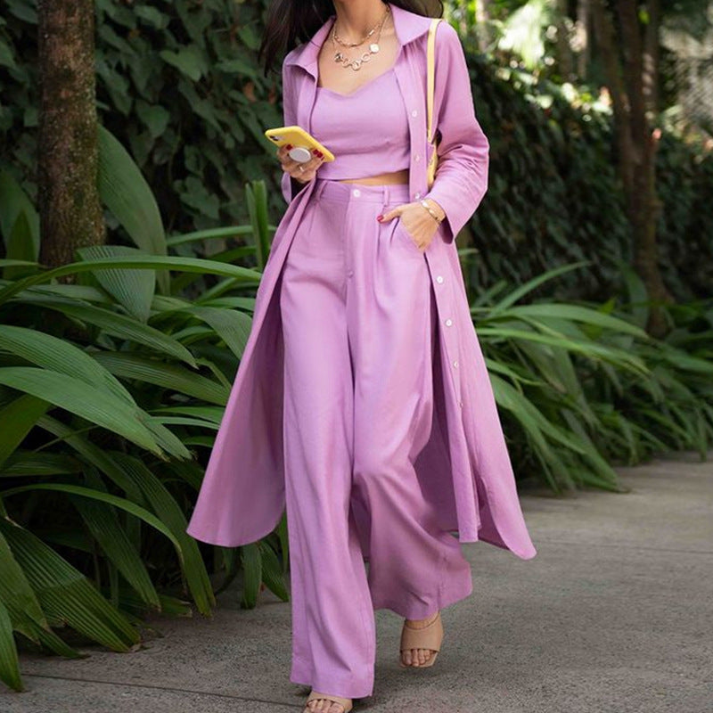 Rio Wide Leg Pant Three-Piece Suit
