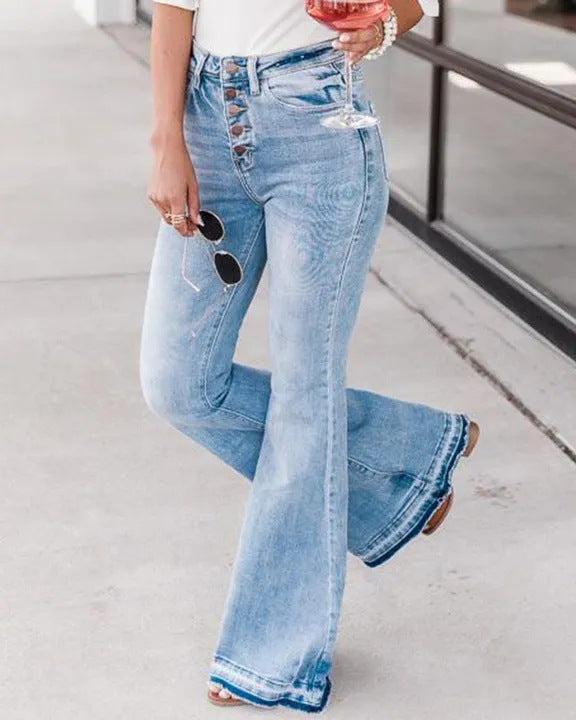 Kerry High Waist Button-Fly Jeans