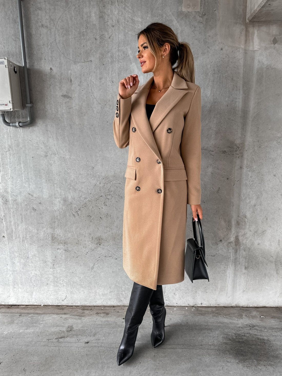 Sarah Woolen Blend Coat