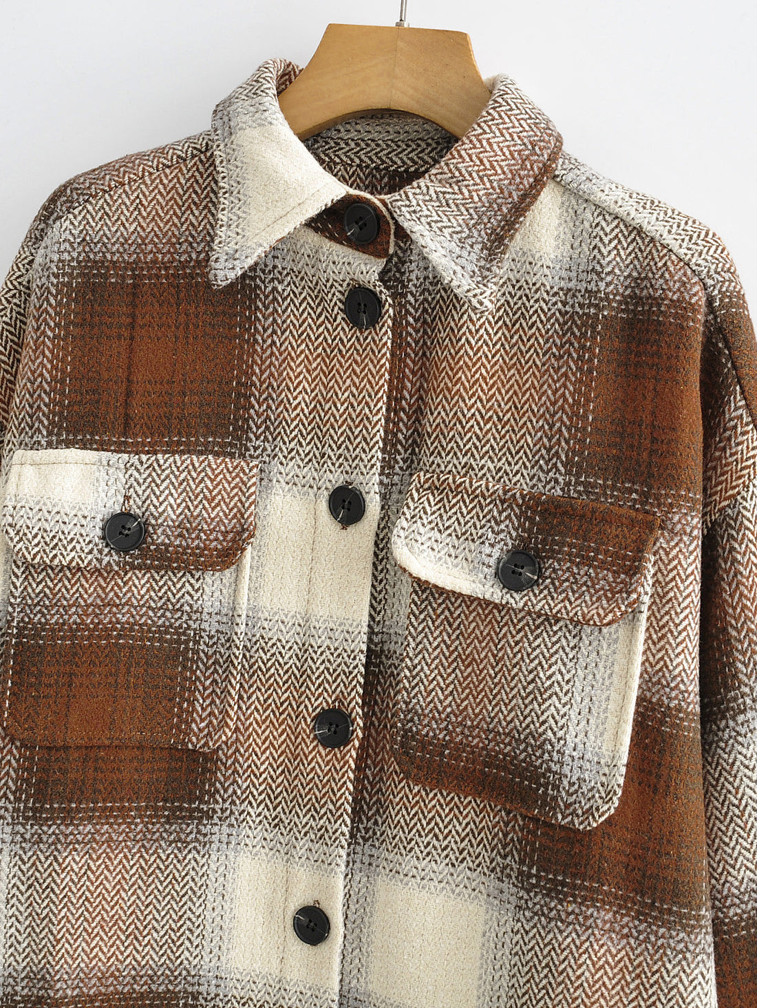 Althea Loose Plaid Coat