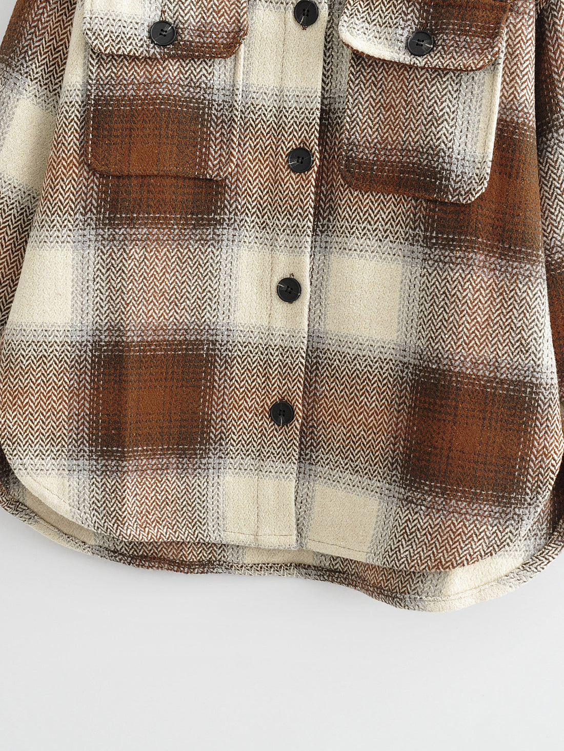 Althea Loose Plaid Coat