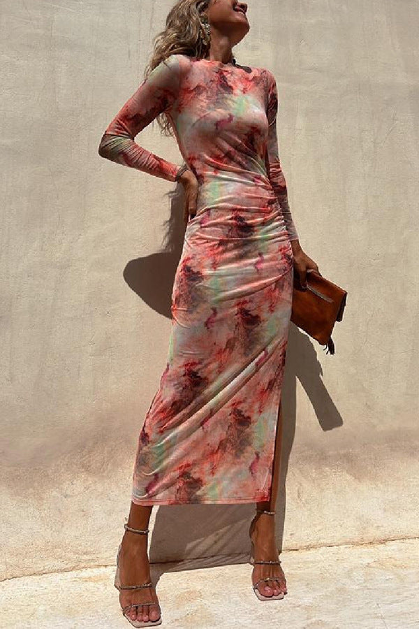 Jackie Mesh Print Dress
