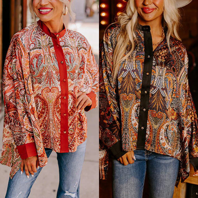 Linda Retro Printed Shirt