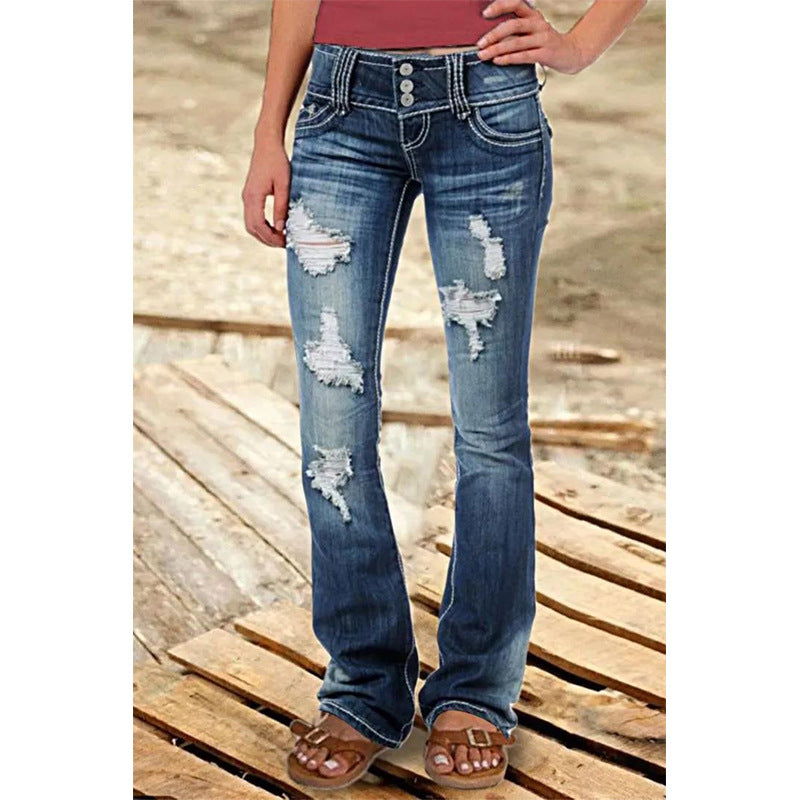 Samantha Retro Hip Hugger Jeans