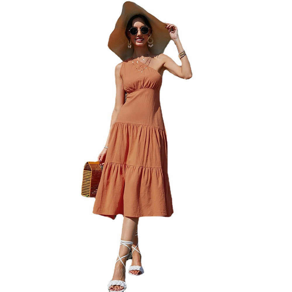 Aliofe Orange Dress