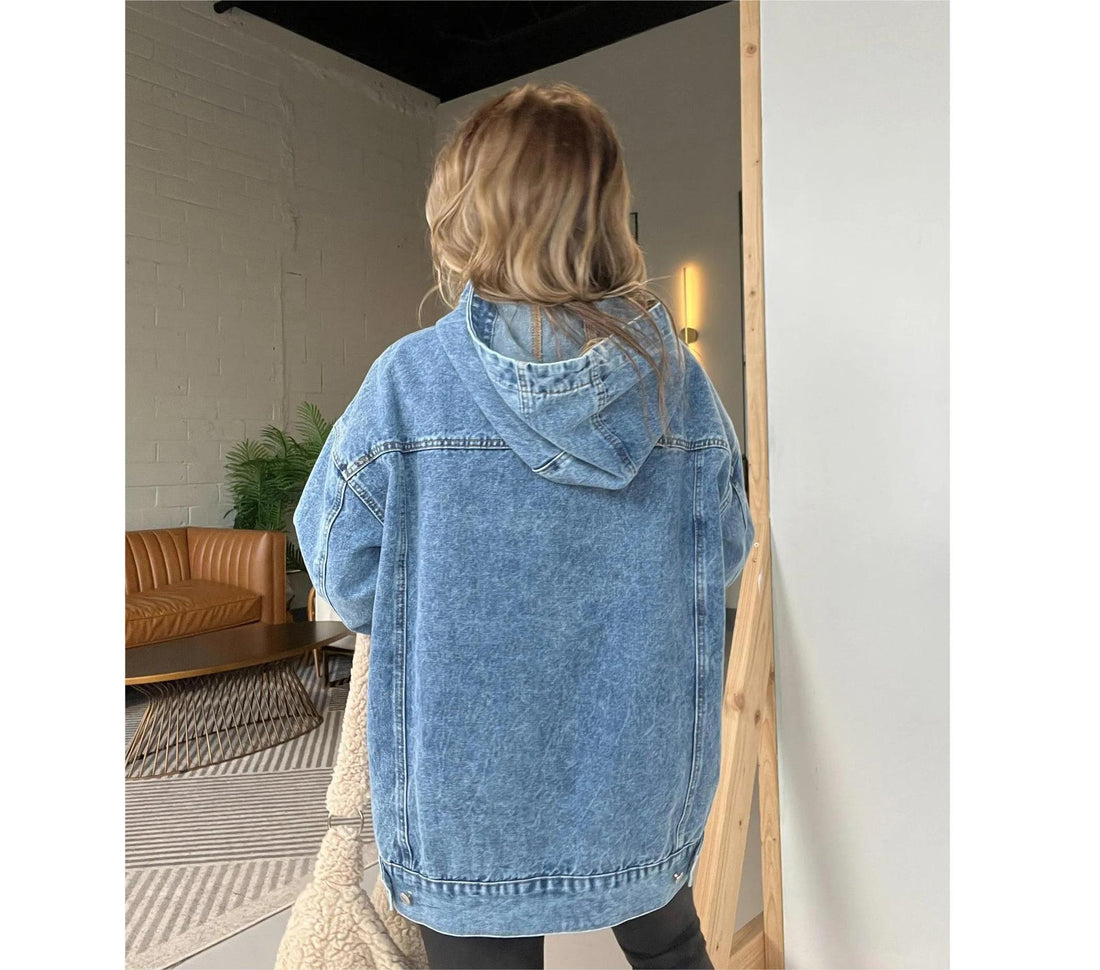 Savanah Denim Hooded Pullover