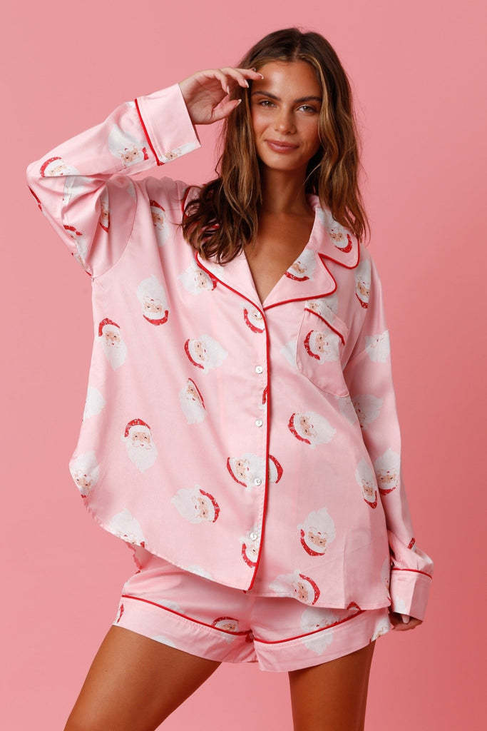 Louise Printed Two Piece Pajama Set