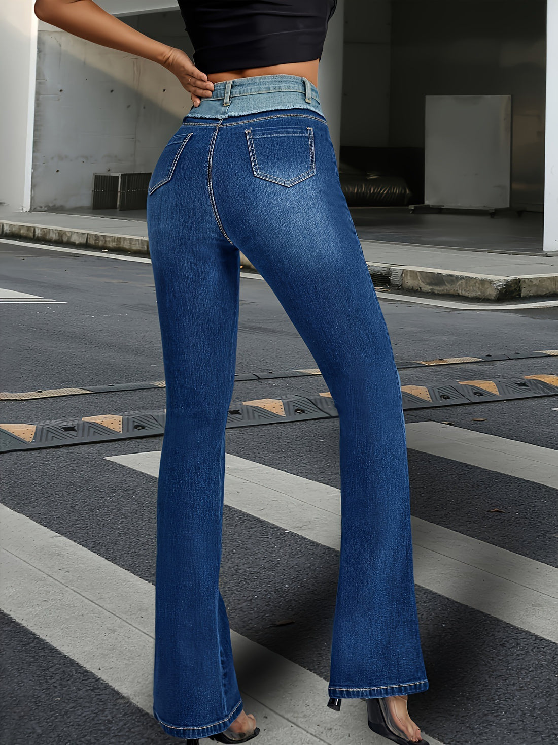 Simi High Waist Slim Denim Jean