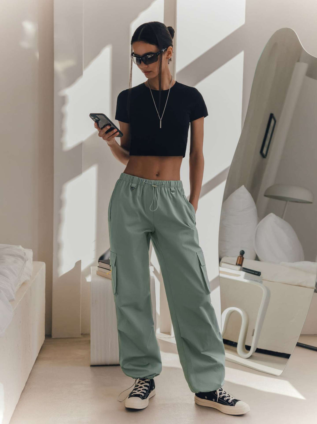 ELC Jolana Loose Cargo Drawstring Pant