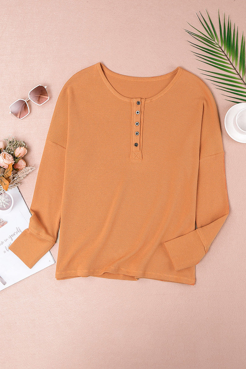 Jackie Button Up Long Sleeve Top