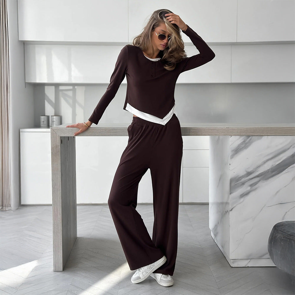 ELC Kara Casual Two-Piece Pant Set