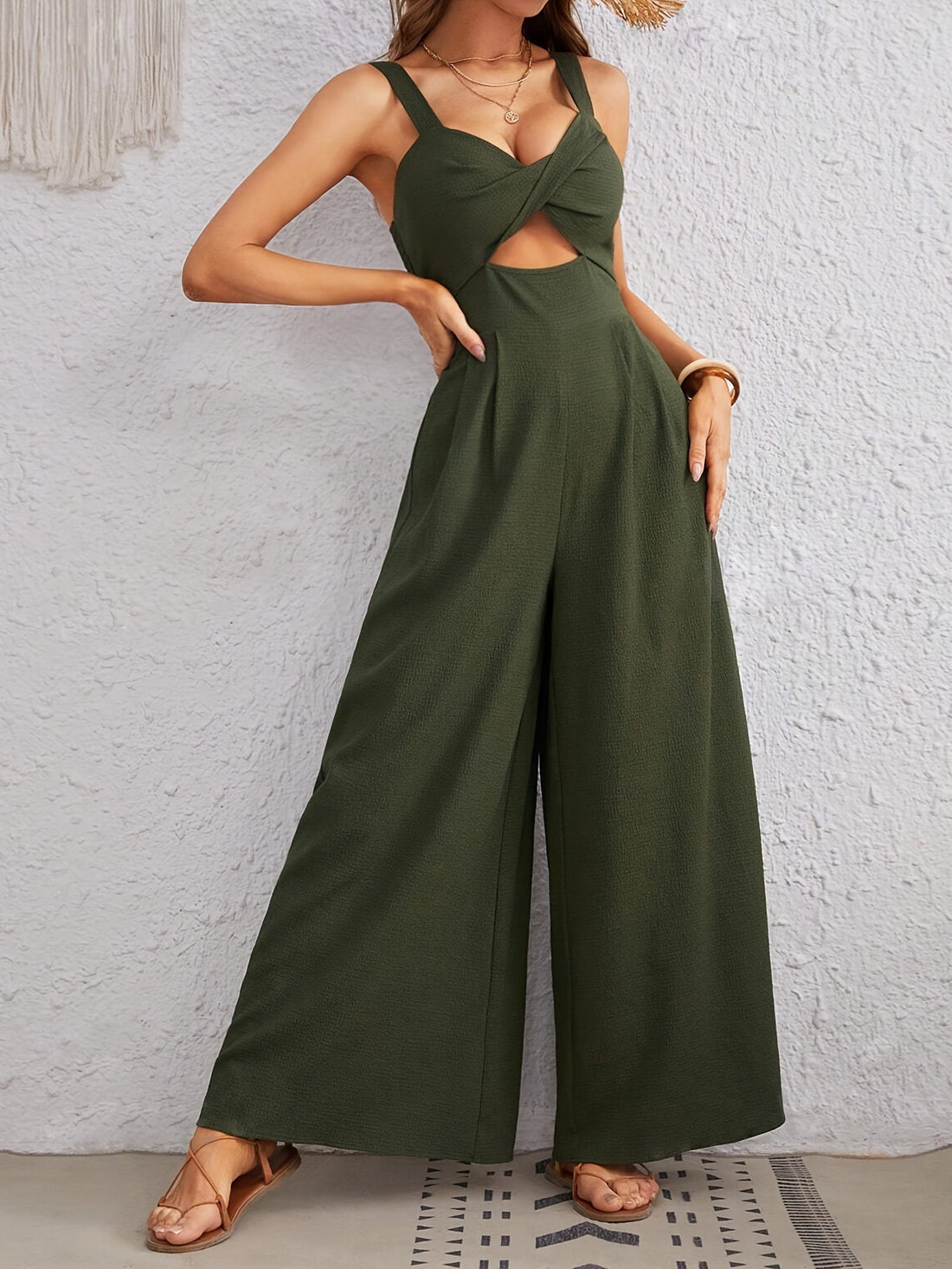 Gina Wide Leg Jumpsuit