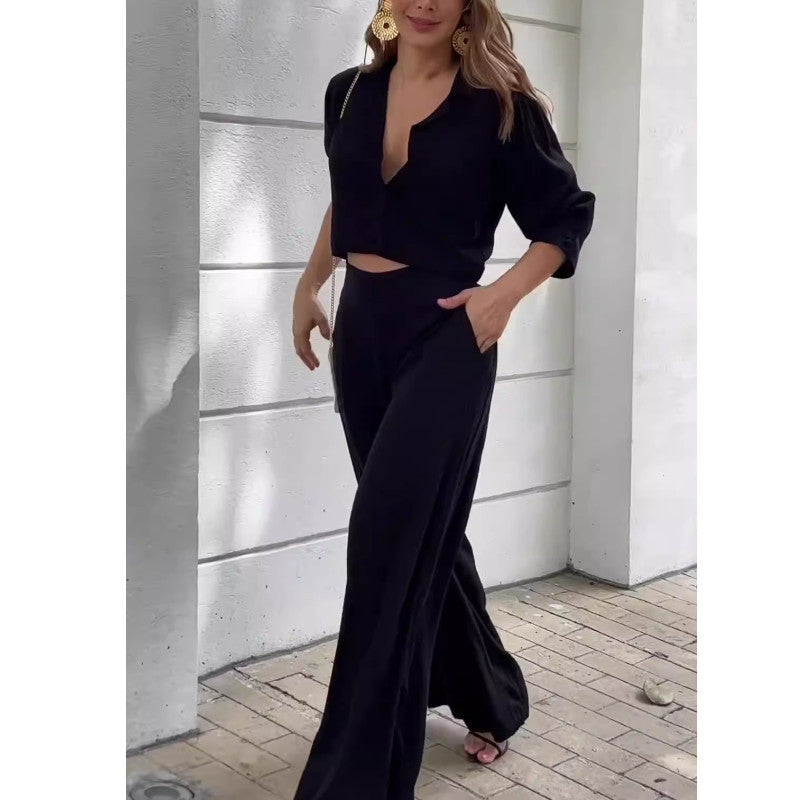 Celia Wide Leg Pant Two Piece Suit