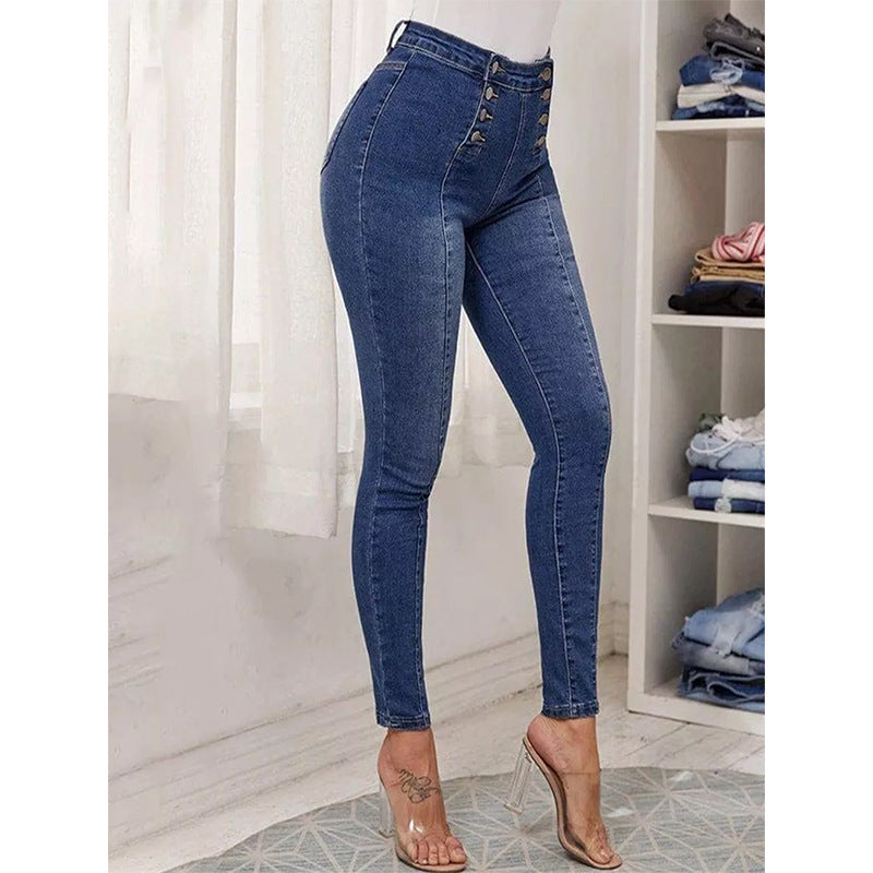 Lyndsey High Waist Slim Stretch Jeans