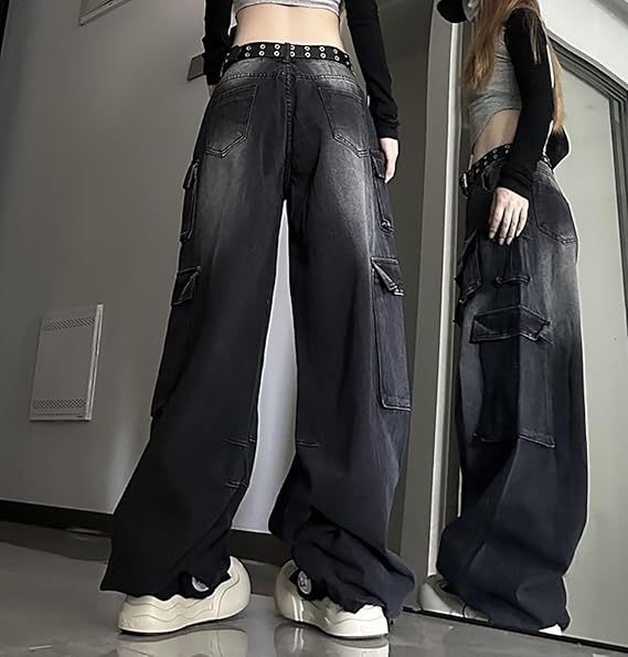 ELC Stevie Wide Leg Cargo Jeans