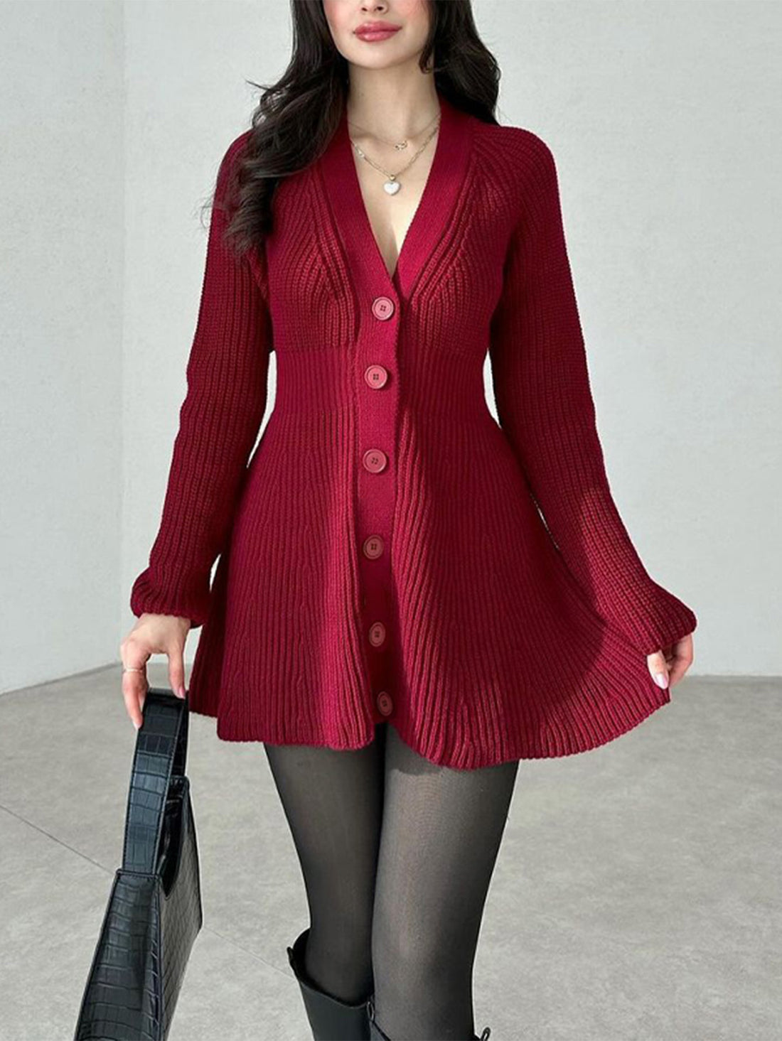 ELC Simone Long Sleeve Sweater Dress