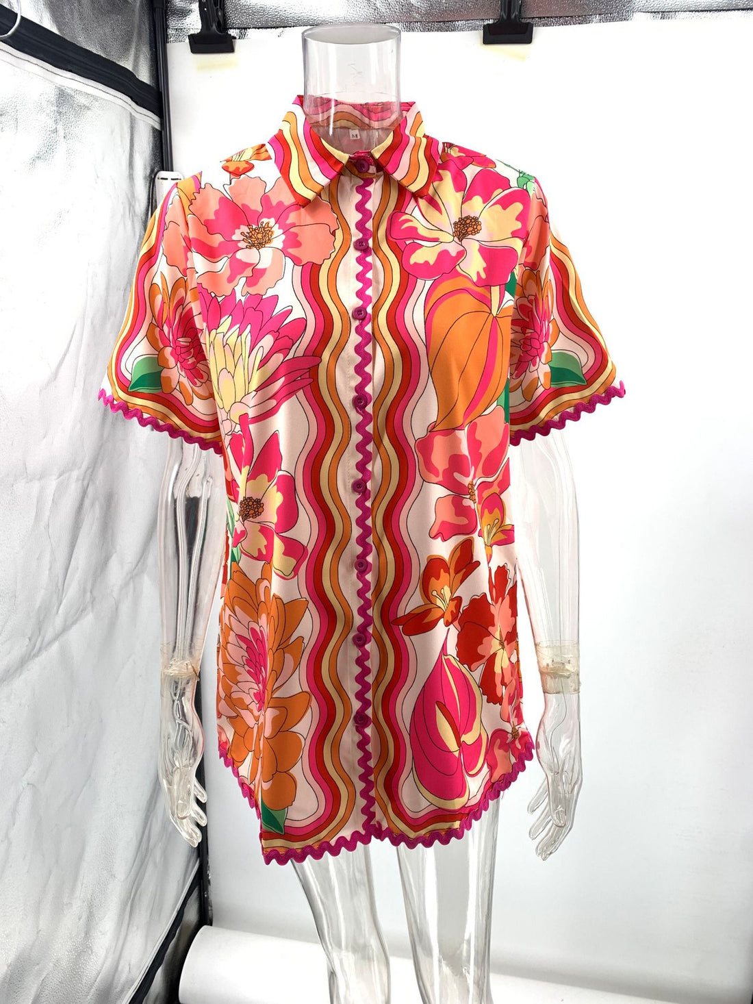 Angie Printed Two Piece Shorts Set