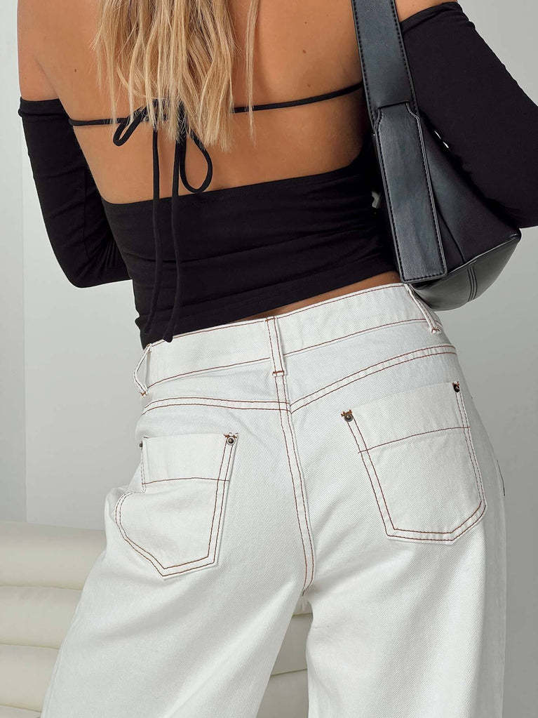 ELC Simone Loose Wide Leg Denim Jeans