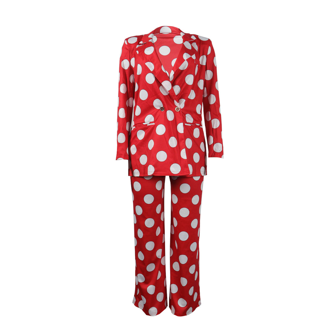 Felina Plus Size Polka Dot Two Piece Suit