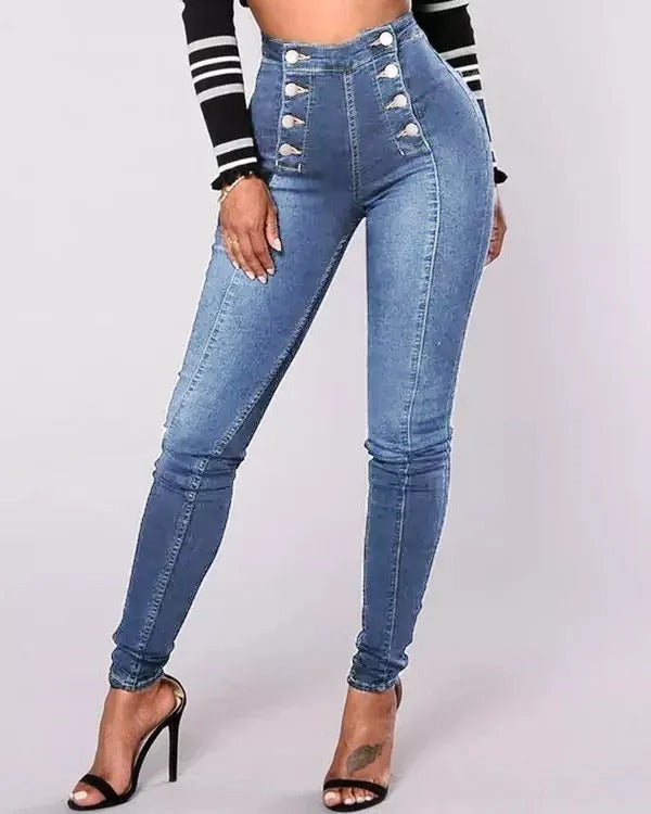 Lyndsey High Waist Slim Stretch Jeans