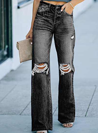 Anna High Waist Ripped Jeans