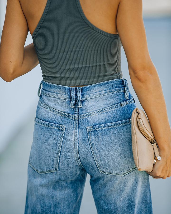 Karrie Ripped Wide-Leg Jeans