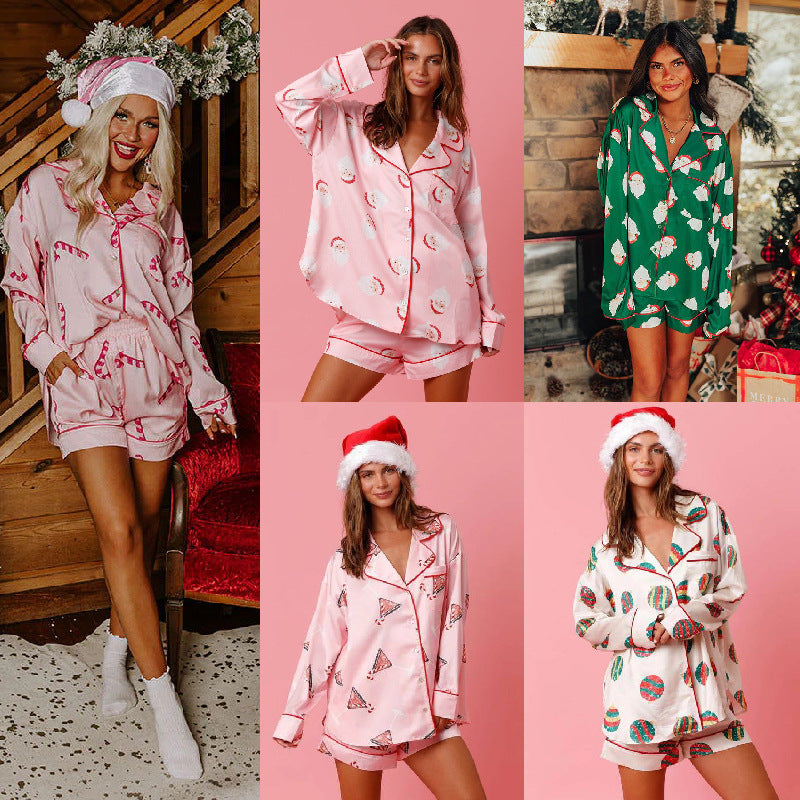 Louise Printed Two Piece Pajama Set