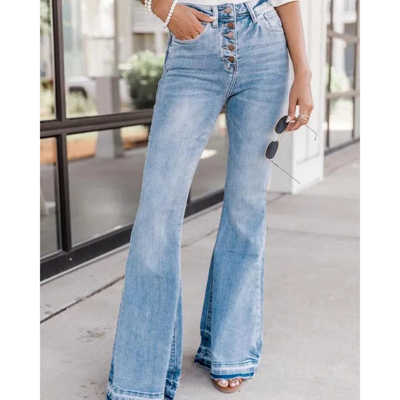 Kerry High Waist Button-Fly Jeans