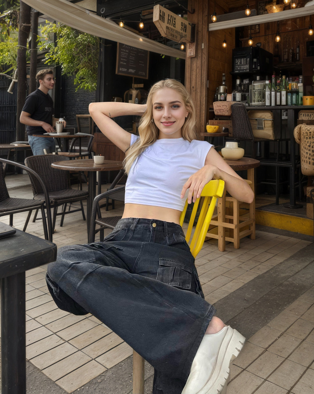 ELC Stevie Wide Leg Cargo Jeans