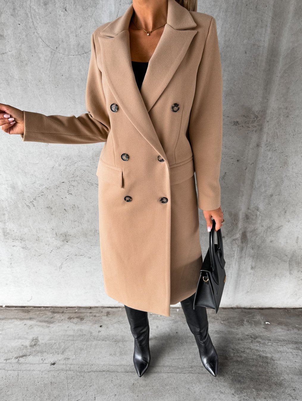 Sarah Woolen Blend Coat