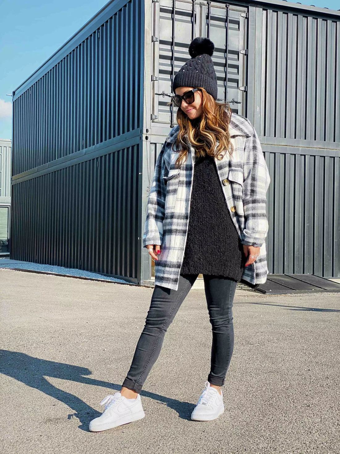 Luzviminda Plaid Coat