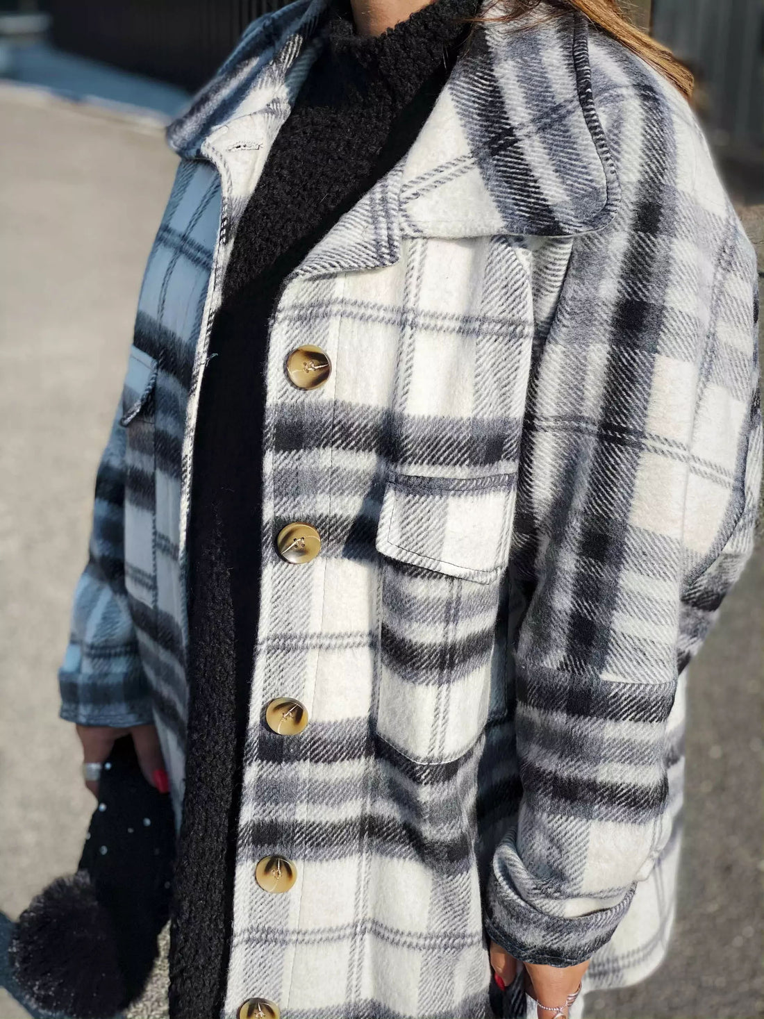 Luzviminda Plaid Coat