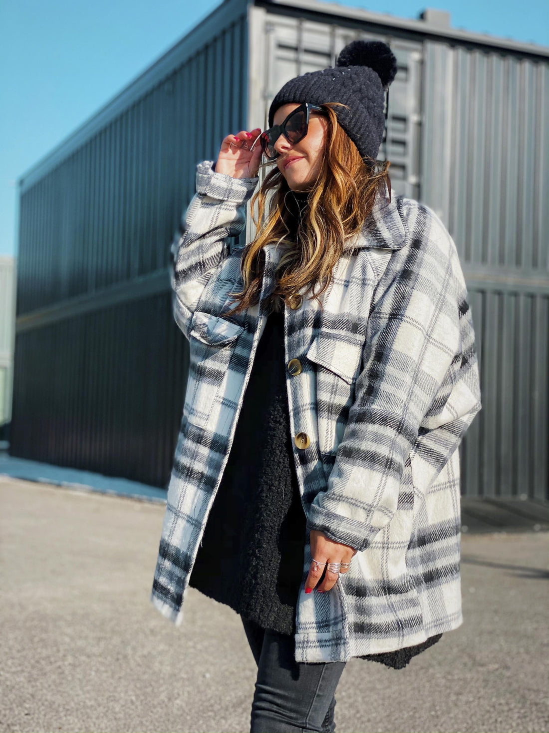 Luzviminda Plaid Coat