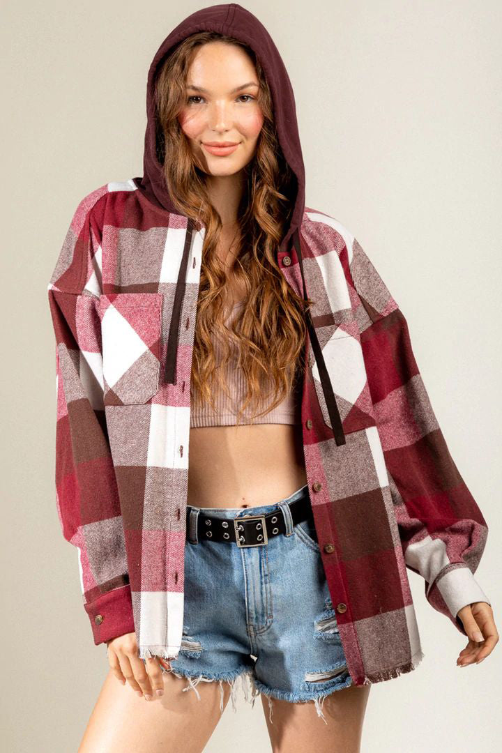 Ruby Plaid Coat