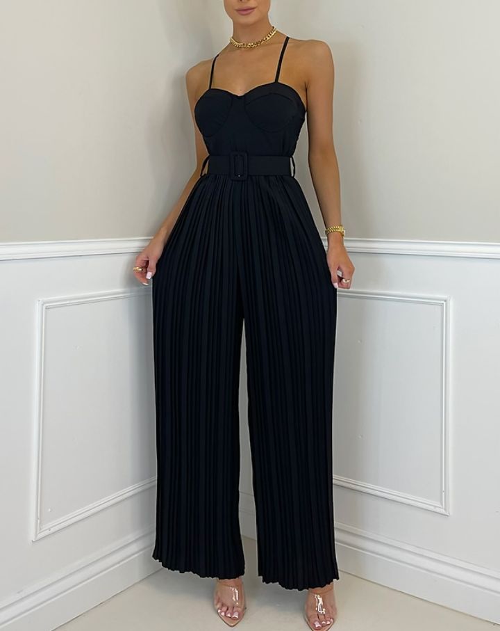 Haddasah Belt Slim Fit Jumpsuit