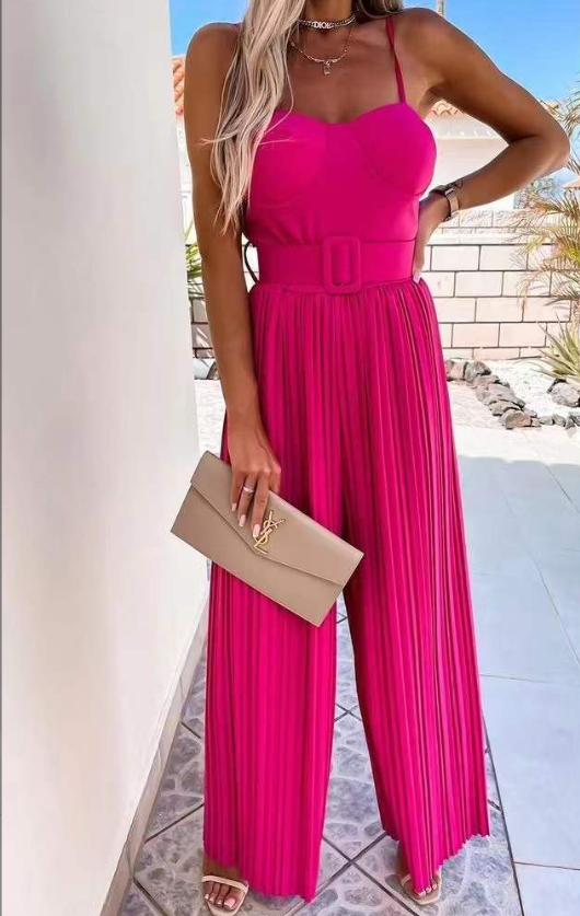 Haddasah Belt Slim Fit Jumpsuit