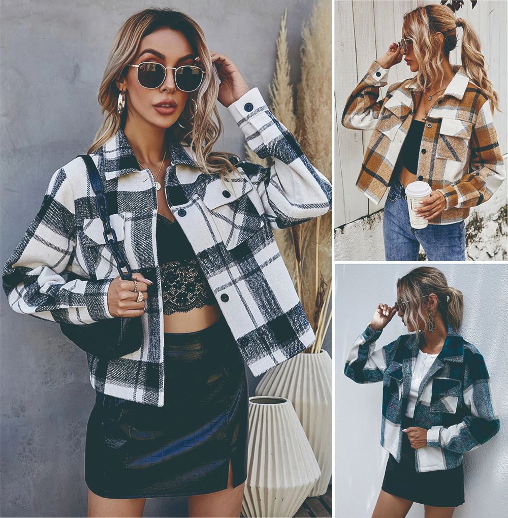 Roselle Plaid Coat