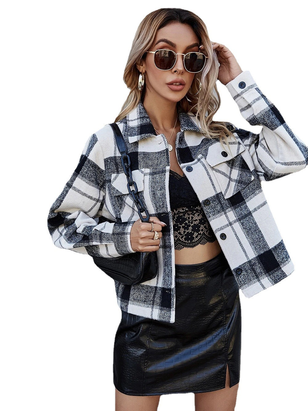 Roselle Plaid Coat